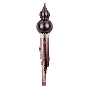 Profeesional Chinese Hulusi Gourd Cucurbit Flute 3 Tone C- Instrument A5F5 - Picture 1 of 6