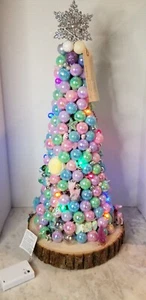 Vintage-Inspired Handmade Tabletop Ornament Christmas Tree Holiday Decor - Picture 1 of 10