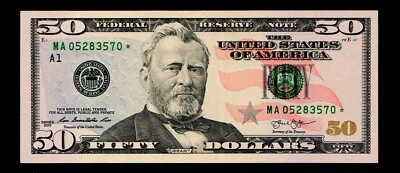 STAR 2013 Boston $50 Federal Reserve Note Uncirculated - Image 1 of 2