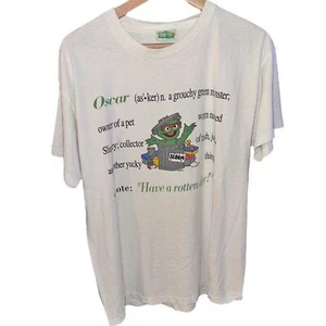 Vintage Oscar the Grouch White Tee - Picture 1 of 3