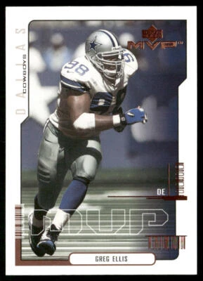 Greg Ellis 2000 Upper Deck MVP #49 Dallas Cowboys - Image 1 of 2