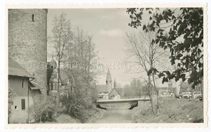 Weil der Stadt 1968 - Autos Brücke Gebäude - LK Böblingen - Altes Foto 1960er - Picture 1 of 2