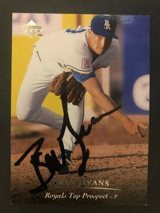 1995 Upper Deck SIGNED: Bart Evans, ROYALS