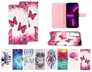 Case for TCL 505 502 40R 50 40XL 3D Shockproof Pattern Wallet Stand Phone Cover - Picture 1 of 20