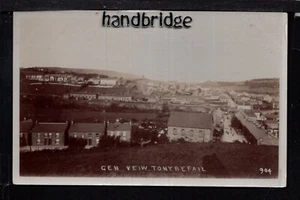 Tonyrefail, Vista General - cerca de Pontypridd - postal fotográfica real - Imagen 1 de 1