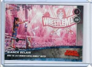 BIANCA BELAIR 2021 Topps Now WWE #3 2021 ROYAL RUMBLE WINNER Print Run 342 - Picture 1 of 1