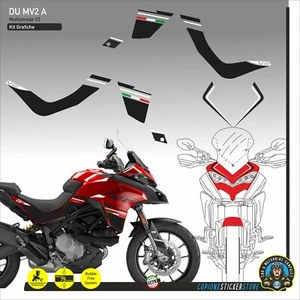 Adesivi sottosella convogliatori cupolino moto DUCATI MULTISTRADA V2 V2S MV2 A - Picture 1 of 1