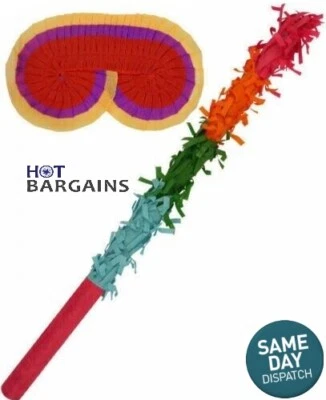HOT BARGAINS Pinata Buster and Blindfold Eye Mask Fun Pinata Party Supplies Hot Deals