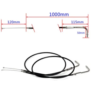 For Harley Road King Glide Heritage Softail Fatboy Dyna FLD 39.4" Throttle Cable - Picture 1 of 9