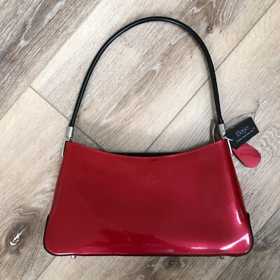 Nuevo con etiquetas Bolso de Mano Beijo Rojo Baya Negro Estructurado Moderno Libro de Bolsillo Foto 1 de 4