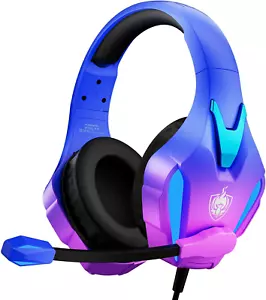 PHOINIKAS PS4 Gaming Headset for PC, PS5, Xbox Headset with 7.1 Stereo Sound, - Picture 1 of 12