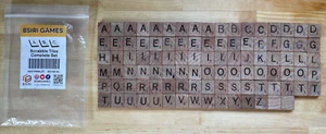Original Holz Scrabble Fliesen Komplettset Ersatz-Basteln-Lehrer - Bild 1 von 3