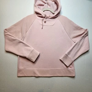 Under Armour Womens Hoodie Shirt Top Large Pink Loose ColdGear - Picture 1 of 9