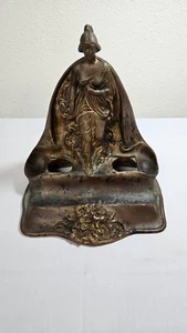 Antiker Jugendstil Bronze Doppel Tintenfass, schwer - Bild 1 von 6