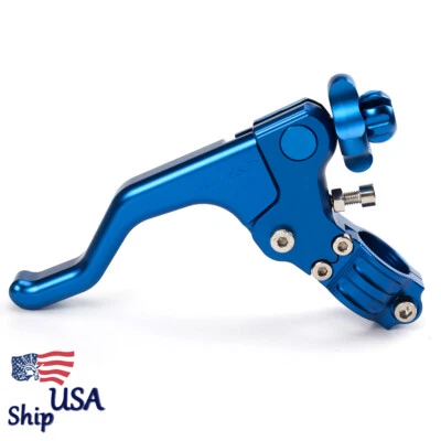 CNC Universal Pivot Dirtbike Performance Cables Clutch Stunt Lever Perch Blue - Изображение 1 из 4