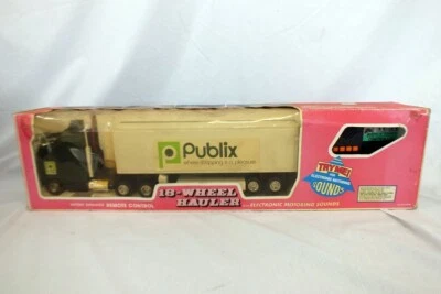 Vintage Publix RC Radio Controlled 18 Wheeler Semi Truck Hauler Scientific Toys - Image 1 of 4