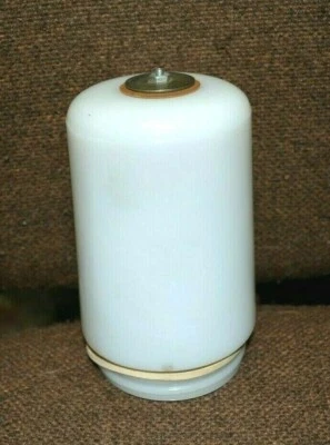 Tarro de vapor blanco 3-1/4" roscado vidrio leche ópalo 3001GH NUEVO con AGUJERO SUPERIOR Foto 1 de 4