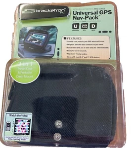 Bracketron Universal GPS Nav-Pack Dash Mount Zipper Weighted Case New Old Stock - Picture 1 of 2
