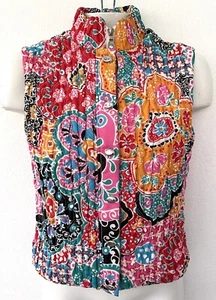 VTG Marker Womens Quilted Ski Vest, Insulated Thinsulate, Colorful, Size 6, EUC! - Picture 1 of 10