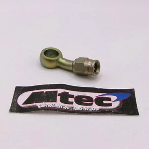 Tubo intrecciato raccordo banjo curva Goodridge tipo Aeroquip 40d -3 3/8-10 mm - Foto 1 di 2