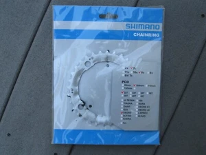 Shimano Deore FC M510 32t 104mm BCD 9-Speed Chainring Silver NEW Vintage NOS - Picture 1 of 5