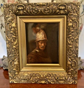 The Man with the Gold Helmet Rembrandt Porcelain Porcelain Picture Plate - Picture 1 of 19