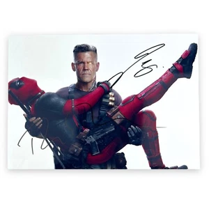 RYAN REYNOLDS & JOSH BROLIN Marvel DEADPOOL 2 handsigniertes 8x11 Foto Echtheitszertifikat (RA) - Bild 1 von 7