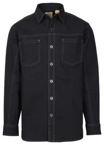 Bass Pro Shops RedHead Flex Stonewash Canvas Long Sleeve Shirt Men Black Size L - Picture 1 of 4