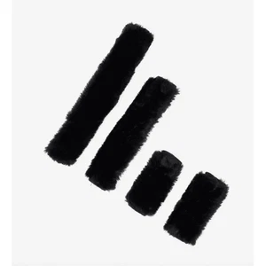 Le Mieux Simuwool Headcollar Set - 4 Piece Set - Faux Fur - Black/Brown/Natural - Picture 1 of 7