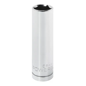 Powerbuilt 1/2 Inch Drive x 16 MM 6 Point Deep Socket - 642210 - Picture 1 of 5