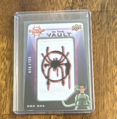 2022 Upper Deck Into Spiderverse In The Vault Patch Doc Ock /125 Spiderman Logo - Image 1 of 2