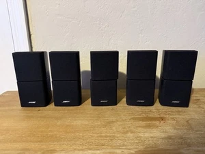 BOSE Double Cube Speakers Black - TESTED WORKING Lot Of (5) Acoustimass - Picture 1 of 11