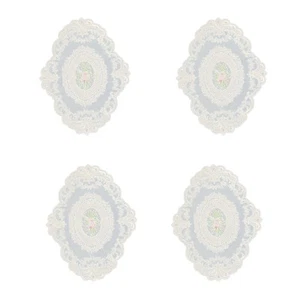 Paquete de 4 Manteles Individuales de Encaje Retro, Tapetes de Ganchillo Fr3308 - Imagen 1 de 6