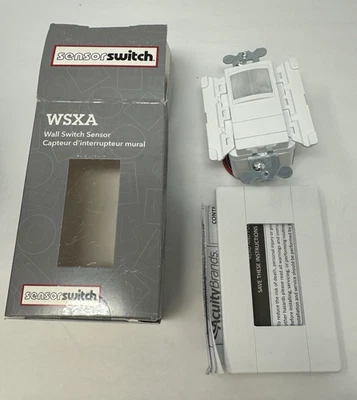 NUEVO Interruptor sensor pared atenuación ocupación WSXA MWO PDT WH blanco controles de agudeza Foto 1 de 4