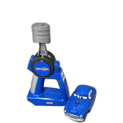 GeoTrax Disney Cars Blue Remote Control RC Doc Hudson Hornet 2008 Tested Work V3 - Image 1 of 4