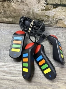 Sony PlayStation PS2 PS3 BUZZ Quiz SCEH-0005 Controller USB Set Trivia Buzzers - Bild 1 von 3