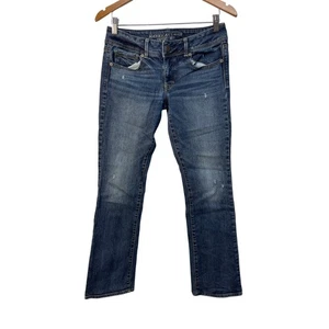 Pantalones de mezclilla elásticos American Eagle Outfitters Kick Boot color azul talla 8 largos - Imagen 1 de 11