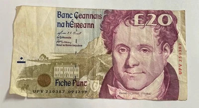 1999 Ireland 20 Pounds Banknote Circulated P-77b - Image 1 of 2