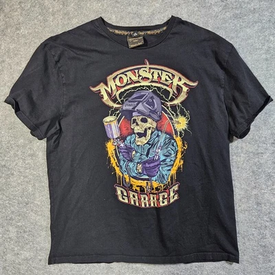 Camiseta soldadora Monster Garage con licencia 2XL negra NUEVA Foto 1 de 3