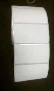 Direct Thermal 3"x2" Labels w/ perfs for Zebra& 1" core printers-12 Rolls of 750 - Picture 1 of 1