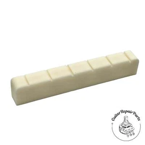 Slotted Bone Nut For Classical Guitar - Bleached Bone - Picture 1 of 2