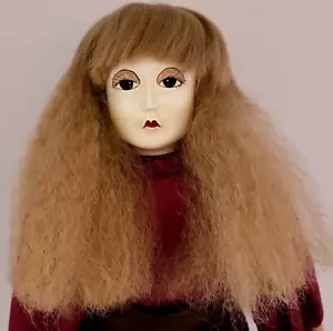 Tallina's Long Crimped Hair Zigzag Waves Dark Blonde Size 10 Doll Wig - Picture 1 of 15