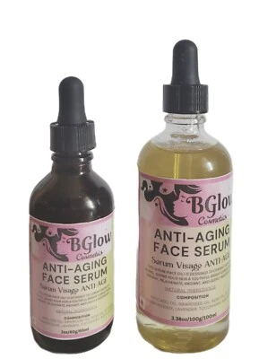 Suero facial natural antienvejecimiento con incienso y lavanda - Cuidado orgánico de la piel Foto 1 de 4