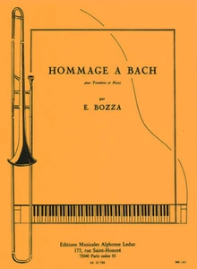Hommage A Bach Eugène Bozza Trombone and Piano Book [Softcover] A - Picture 1 of 1