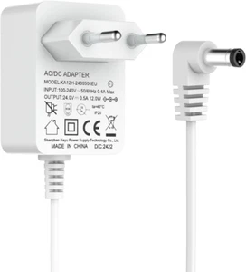 AC/DC Adattatore Spina 24V/0.5A, EU Caricatore Di Alimentazione Adattatore 1.4M - Foto 1 di 12