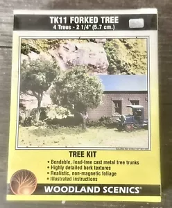 Woodland Scenics TK11 2-1/4" Forked Trunk Model Trees Kit (Pack of 4) - Picture 1 of 1