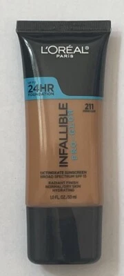 Loreal Infallible Pro-Glow 24hr Foundation SPF 15 211 Crème Cafe - Image 1 of 2
