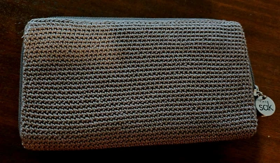 The Sak Womens Zippered Brown Crotchet Wallet - Image 1 of 3