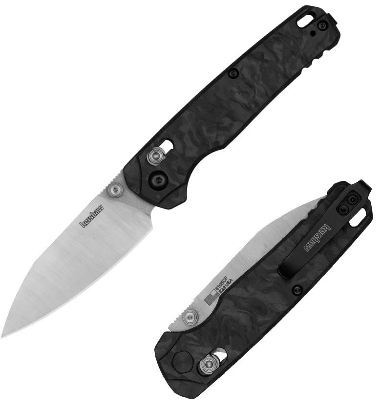 Kershaw BEL AIR Knife 3.1" Carbon Fiber HANDLE KVT Bearings 6105CF FAST SHIP