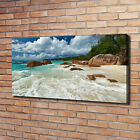 Leinwandbild Kunst-Druck 120x60 Bilder Landschaften Seychellen Strand